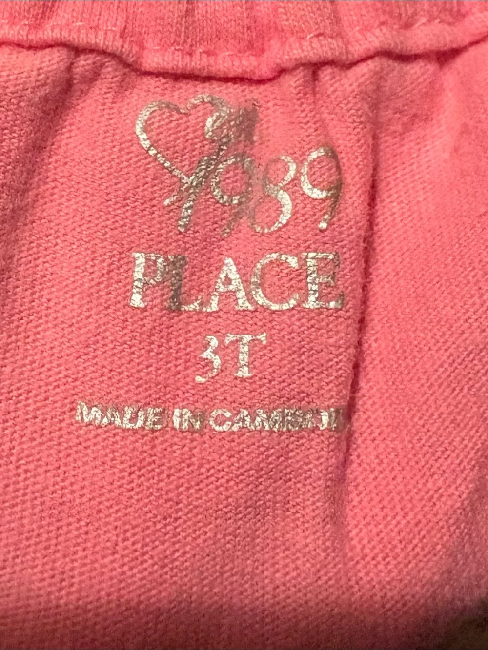 The Children's Place size 3t pink Long Sleeve Ruffle Hem Top